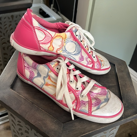 COACH, Barrett pink sneakers, 8.5 - Picture 3 of 6